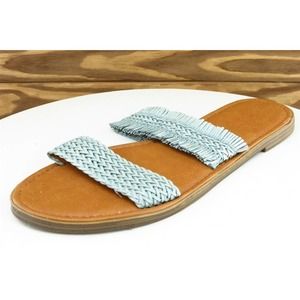 Universal Thread Sz 8.5‎ M Blue Slide Synthetic Women Sandals 17730